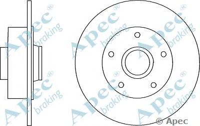 APEC BRAKING dsk2871 -  Тормозной диск